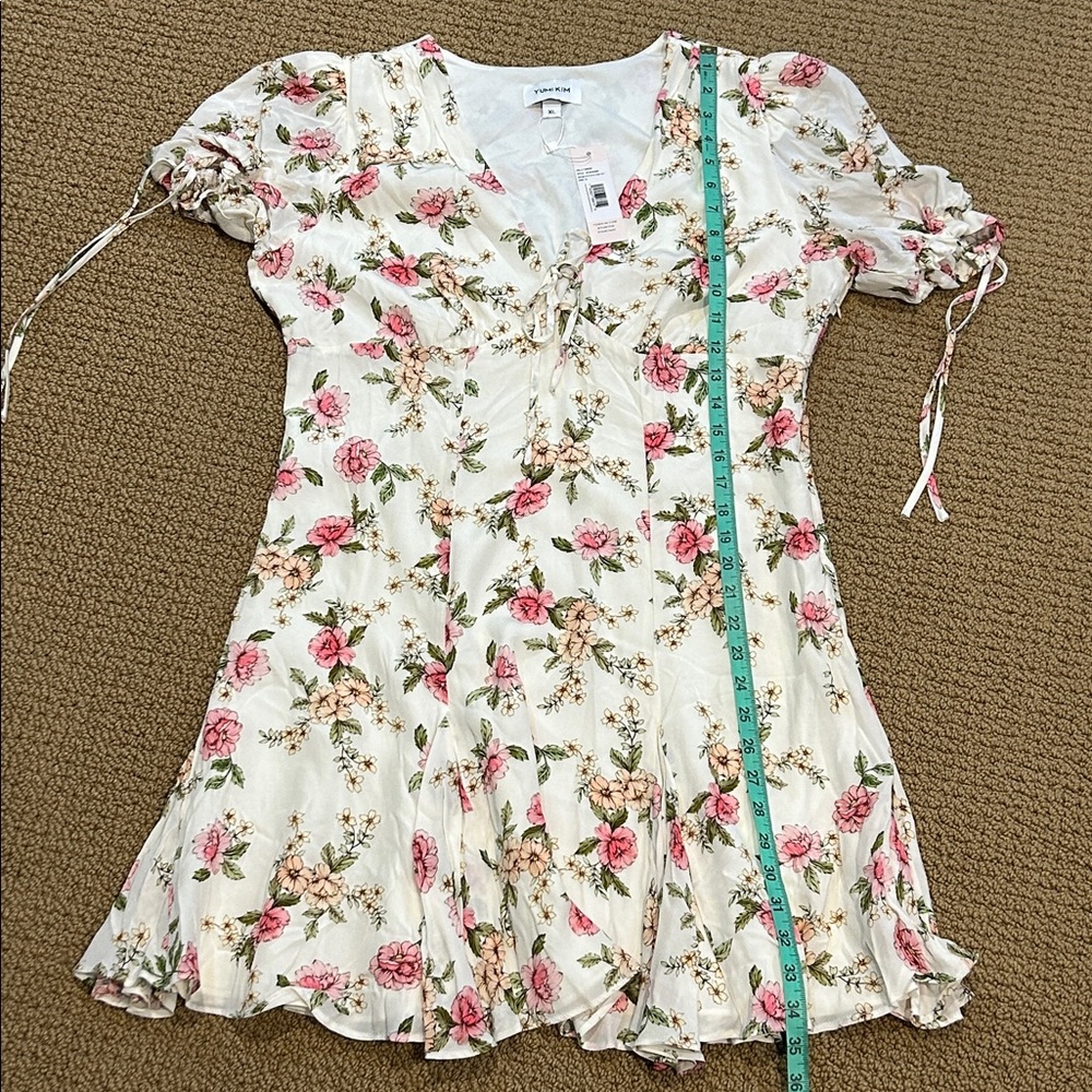 Yumi Kim Kelly Dress size XL Royal Rose Ivory Fairy Cottagecore Mini - Picture 17 of 17
